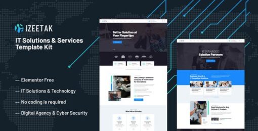 Izeetak – IT Solutions & Services Elementor Template Kit