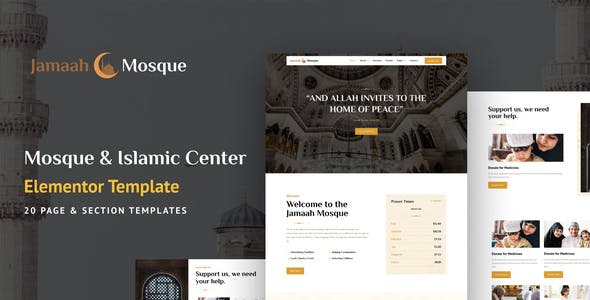 Jamaah – Mosque & Islamic Center Elementor Template Kit Jamaah – Mosque & Islamic Center Elementor Template Kit