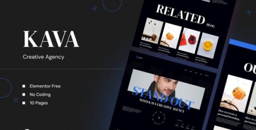Kava – Creative Agency Elementor Template Kits