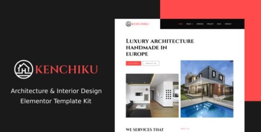 Kenchiku – Architecture & Interior Design Elementor Template Kit