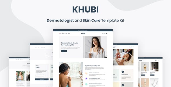 Khubi – Dermatologist & Skin Care Template Kit Khubi – Dermatologist & Skin Care Template Kit
