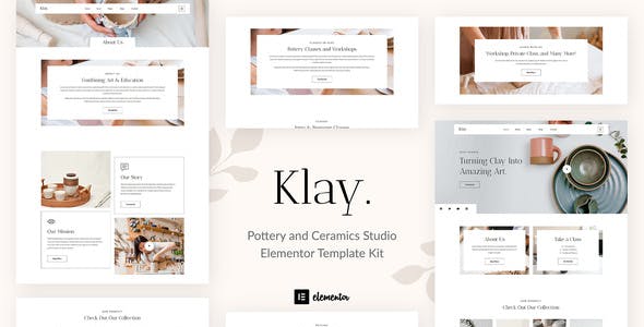 Klay – Pottery and Ceramics Studio Elementor Template Kit Klay – Pottery and Ceramics Studio Elementor Template Kit