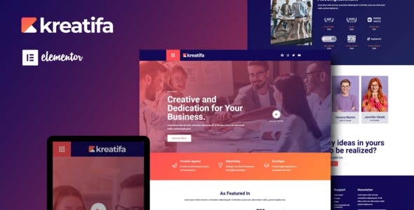 Kreatifa – Creative Digital Agency Elementor Template Kit Kreatifa – Creative Digital Agency Elementor Template Kit