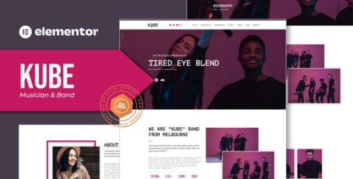Kube – Music Elementor Template Kit