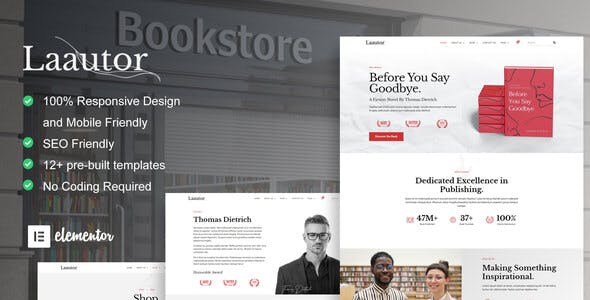 LaAutor – Author & Publisher Elementor Template Kit LaAutor – Author & Publisher Elementor Template Kit