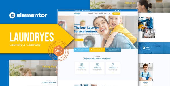 Laundryes – Laundry & Cleaning Elementor Template Kit Laundryes – Laundry & Cleaning Elementor Template Kit