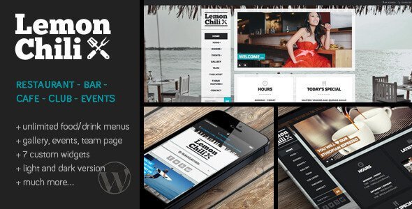 Lemonchili – A Restaurant WordPress Theme Lemonchili – A Restaurant WordPress Theme