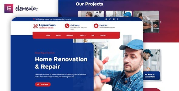 Leprechaun – Home Repair Elementor Template Kit Leprechaun – Home Repair Elementor Template Kit