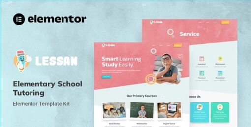 Lessan – Elementary School Tutoring Elementor Template Kit