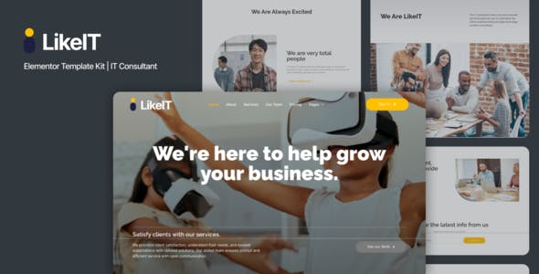 LikeIT – Consulting Agency Elementor Pro Template Kit LikeIT – Consulting Agency Elementor Pro Template Kit