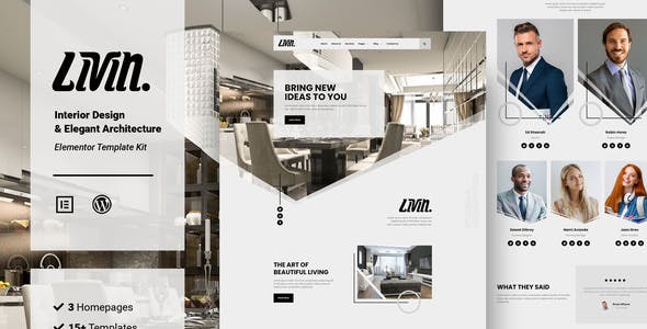 Livin – Interior Design & Architecture Elementor Template Kit Livin – Interior Design & Architecture Elementor Template Kit