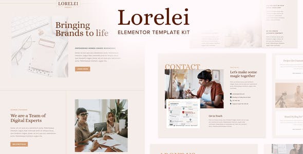 Lorelei – Feminine Business Elementor Template Kit Lorelei – Feminine Business Elementor Template Kit