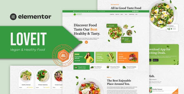 Loveit – Vegan & Healthy Food Restaurant Elementor Template Kit Loveit – Vegan & Healthy Food Restaurant Elementor Template Kit
