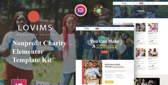 Lovims – Charity NonProfit Elementor Template Kit Lovims – Charity NonProfit Elementor Template Kit