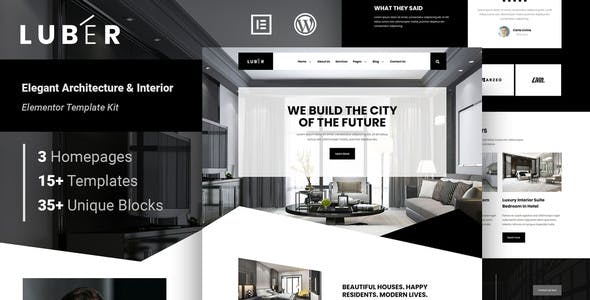Luber – Elegant Architecture & Interior Elementor Template Kit Luber – Elegant Architecture & Interior Elementor Template Kit