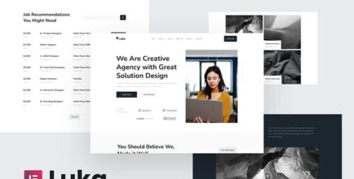 Luka – Creative Agency Elementor Template Kit