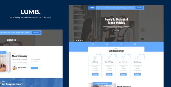Lumb – Plumbing Service Elementor Template Kit Lumb – Plumbing Service Elementor Template Kit