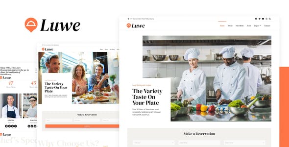 Luwe – Restaurant Elementor Template Kit Luwe – Restaurant Elementor Template Kit