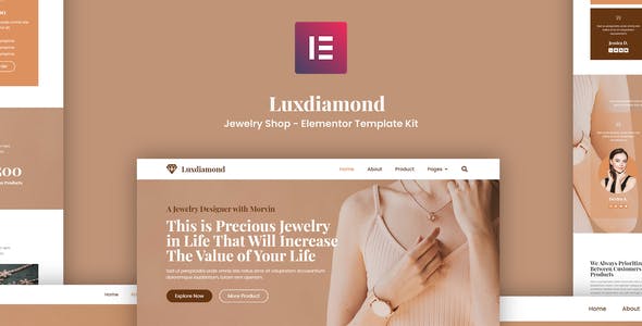 Luxdiamond – Jewelry Shop Elementor Template Kit Luxdiamond – Jewelry Shop Elementor Template Kit