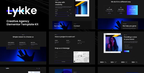 Lykke – Creative Agency Elementor Template Kit Lykke – Creative Agency Elementor Template Kit