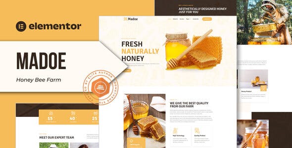 Madoe – Honey Bee Farm Elementor Template Kit Madoe – Honey Bee Farm Elementor Template Kit