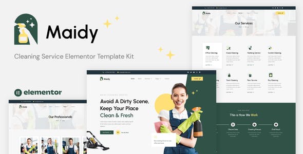Maidy – Cleaning Service Elementor Template Kit Maidy – Cleaning Service Elementor Template Kit