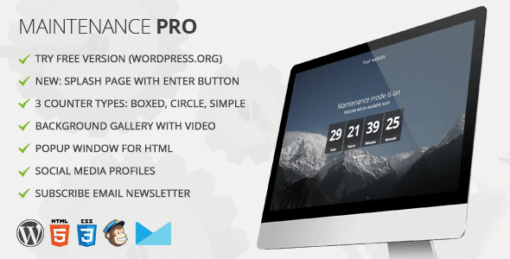 Maintenance Pro – Maintenance WordPress Plugin
