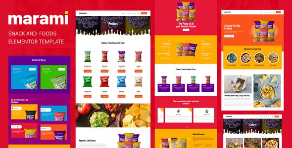 Marami – Snack Brand & Bakery Template Kit Marami – Snack Brand & Bakery Template Kit