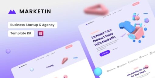 Marketin – Business Startup & Agency Elementor Template Kit