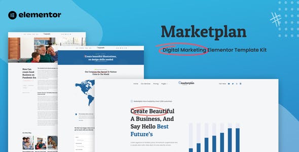 Marketplan – Digital Marketing Elementor Template Kit Marketplan – Digital Marketing Elementor Template Kit