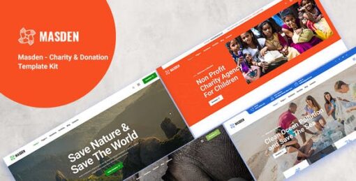 Masden – Charity & Donation Elementor Template Kit