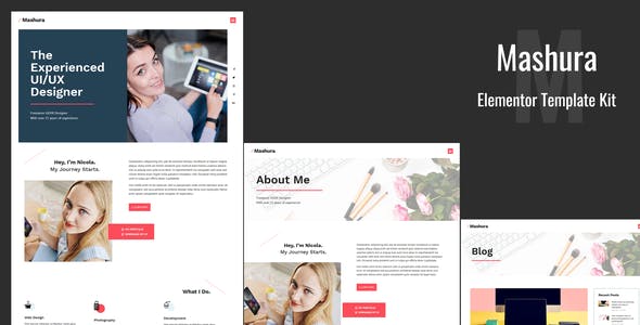 Mashura – Portfolio Elementor Template Kit Mashura – Portfolio Elementor Template Kit