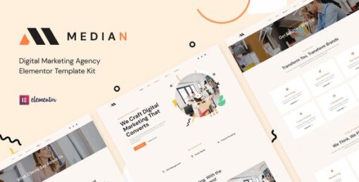 Median – Digital Marketing Agency Elementor Template Kit