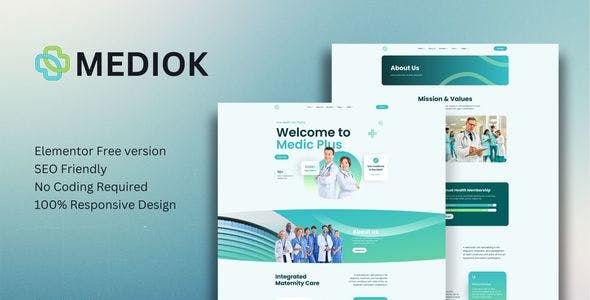 Mediok – Medical Elementor Template Kit Mediok – Medical Elementor Template Kit