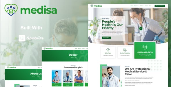 Medisa – Medical Elementor Template Kit Medisa – Medical Elementor Template Kit