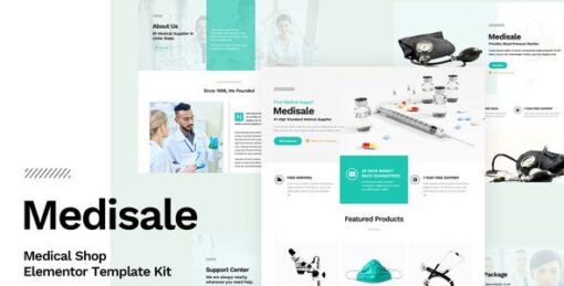 Medisale – Medical Shop Elementor Template Kit