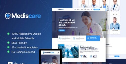 MedisCare – Medical Service Elementor Template Kit