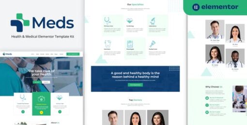 Meds – Health & Medical Elementor Template Kit