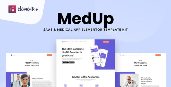 MedUp – Medical SaaS Elementor Template Kit MedUp – Medical SaaS Elementor Template Kit