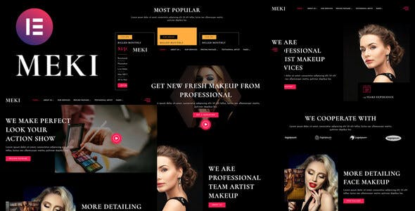 Meki – Artist Makeup Business Services Elementor Template Kit Meki – Artist Makeup Business Services Elementor Template Kit