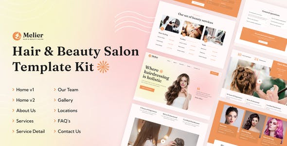 Melier | Hair & Beauty Salon Elementor Template Kit Melier | Hair & Beauty Salon Elementor Template Kit