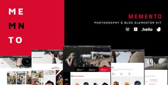 Memento – Photography & Blog Elementor Template Kit Memento – Photography & Blog Elementor Template Kit