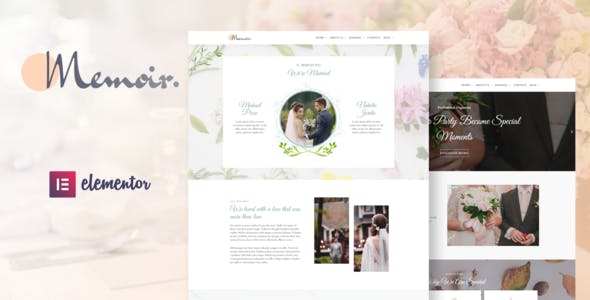 Memoir – Wedding Event & Party Organizer Elementor Template Kit Memoir – Wedding Event & Party Organizer Elementor Template Kit