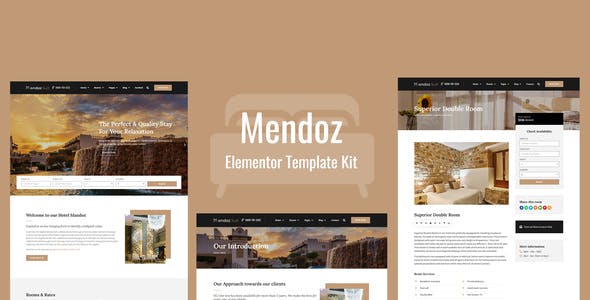 Mendoz – Hotel & Travel Template Kit Mendoz – Hotel & Travel Template Kit