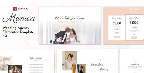 Menica – Wedding Elementor Template Kit Menica – Wedding Elementor Template Kit