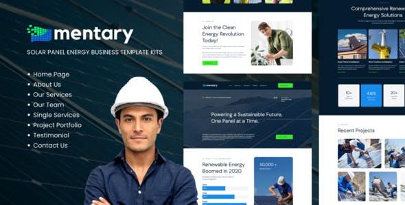 Mentary – Solar Panel & Renewable Energy Template Kits Mentary – Solar Panel & Renewable Energy Template Kits