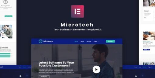 Microtech – Tech Business Elementor Template Kit