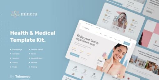 Minera | Skincare & Dermatology Elementor Template Kit