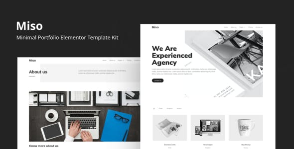 Miso – Minimal Portfolio Elementor Template Kit Miso – Minimal Portfolio Elementor Template Kit