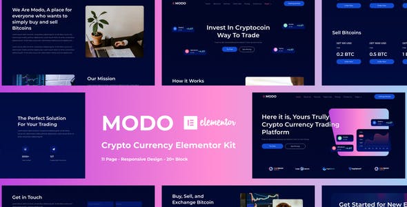 MODO – Crypto Currency Elementor Template Kit MODO – Crypto Currency Elementor Template Kit